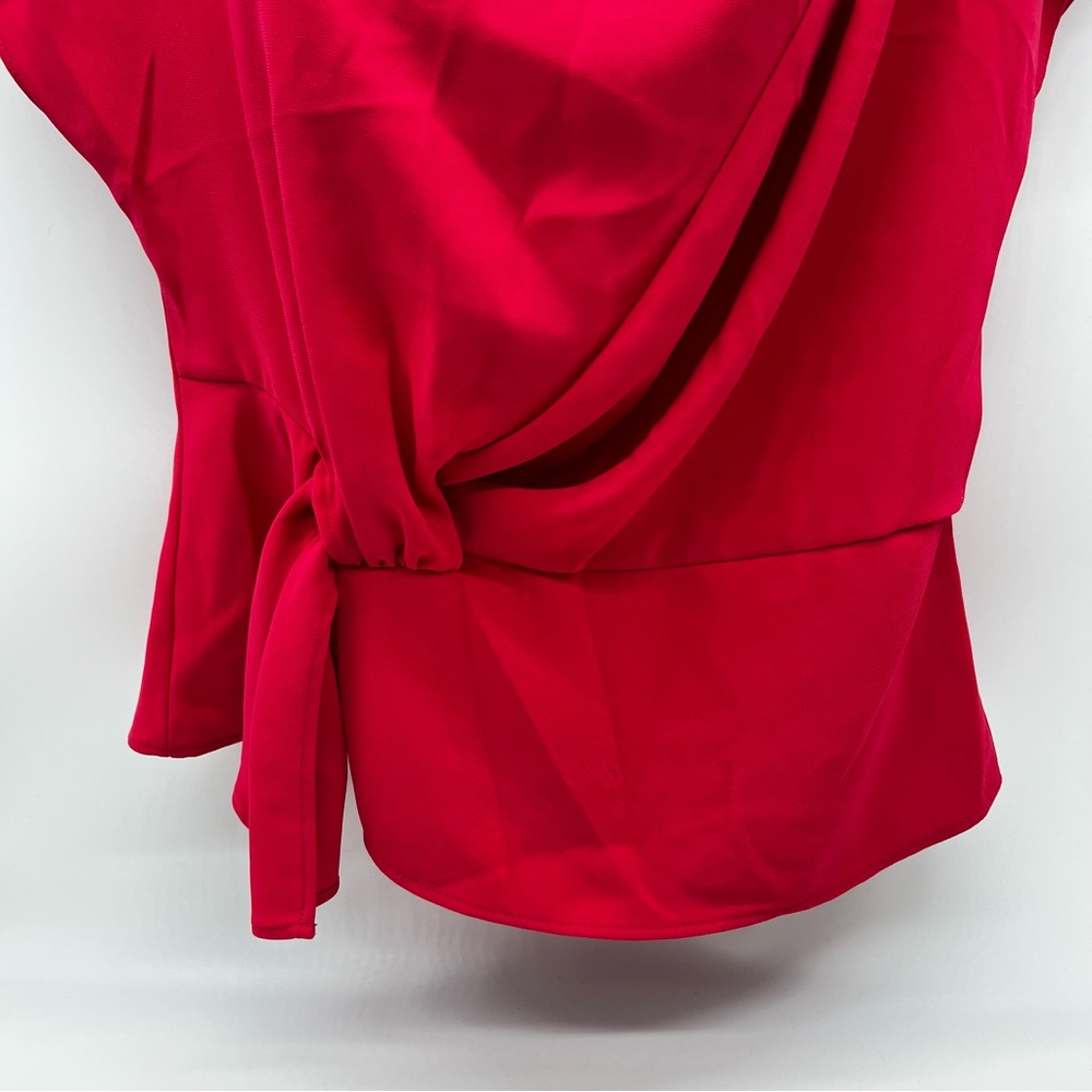 Zara Vibrant Hot Pink Asymmetrical Dress-Size Dress L - Picture 3 of 9